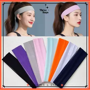 TD - BANDANA SPORTY MAKE UP ANTI SLIP UNISEX FASHION KOREA / HEADBAND KAIN OLAHRAGA ELASTIS