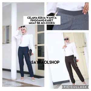 CELANA KERJA WANITA PINGGANG KARET