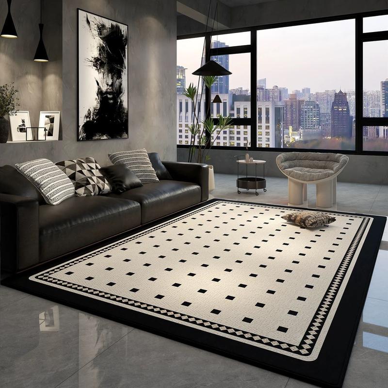 Thảm Phòng Khách Thảm Sofa Cà Phê Thảm Đầu Giường Thảm trải sàn Phòng Ngủ, Kích Thước Lớn, Phong Cách Kem, Thiết Kế Đơn Giản, Thích Hợp Cho Phòng, 7590 người thu thập 1