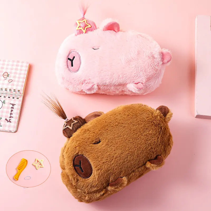 [Czz] Túi Đựng Bút Capibala Sáng Tạo Hộp Văn Phòng Phẩm Sức Chứa Lớn Ưa Nhìn Túi Đựng Bút Chì Học Sinh Hộp Đựng Bút Chì 2