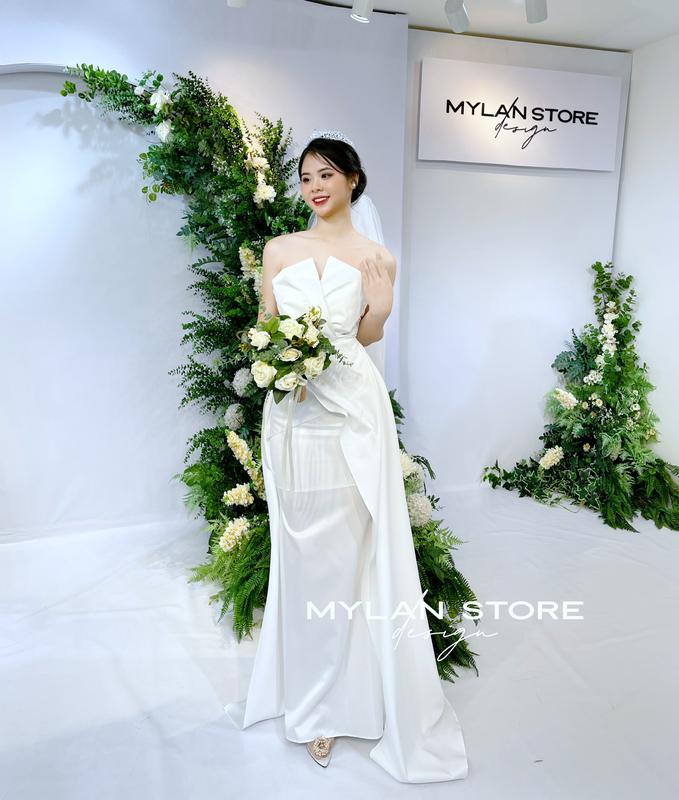 Đầm thiết kế chất tafta nhập 2681556 1