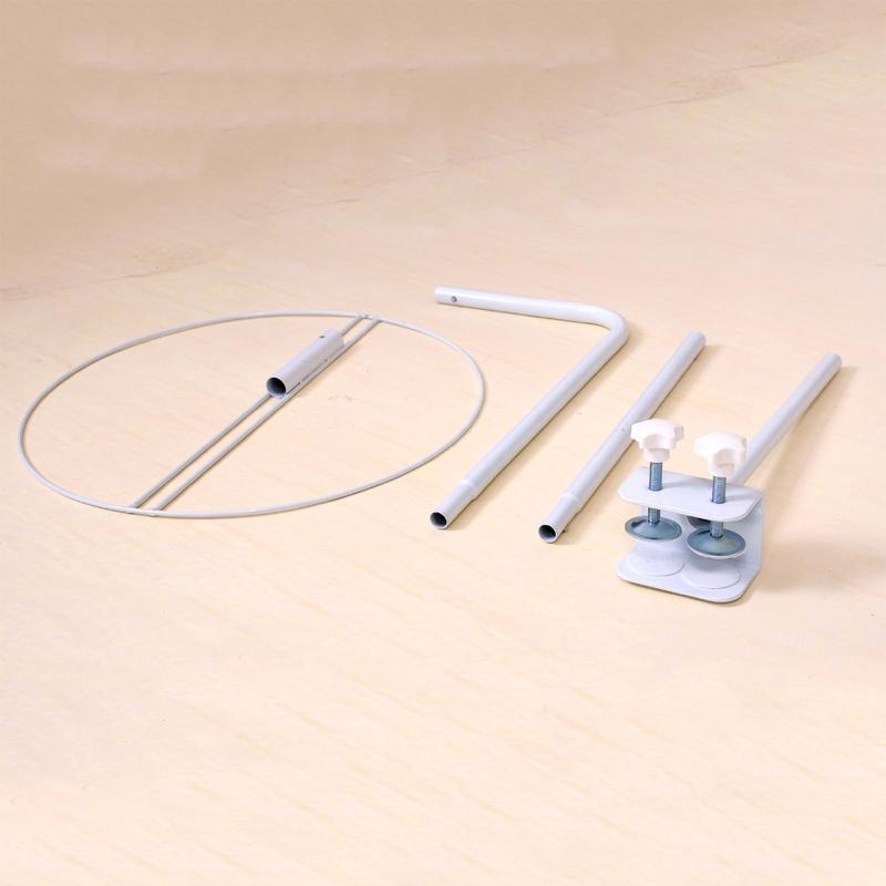 Adjustable Mosquito Net Stand Holder for Baby Crib Cot Bed Clip-On Bracket Iron 7