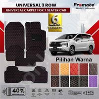 Gambar Karpet Universal 7D XPANDER NEW 3 Baris Promate Leather Carmat Bahan Kulit Garansi - Red Magma - Maroon dari bohlamhid Kota Tangerang 3 Tokopedia
