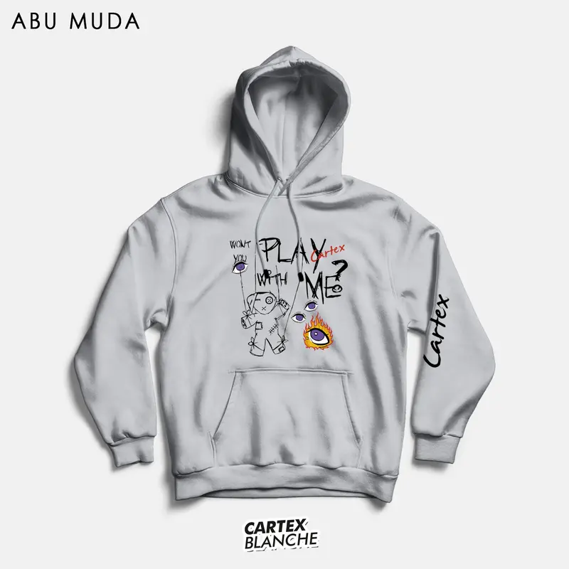 CARTEXBLANCHE PLAY WITH ME HOODIE JUMPER UNISEX PRIA & WANITA M - XXL ( SABLON ) 5