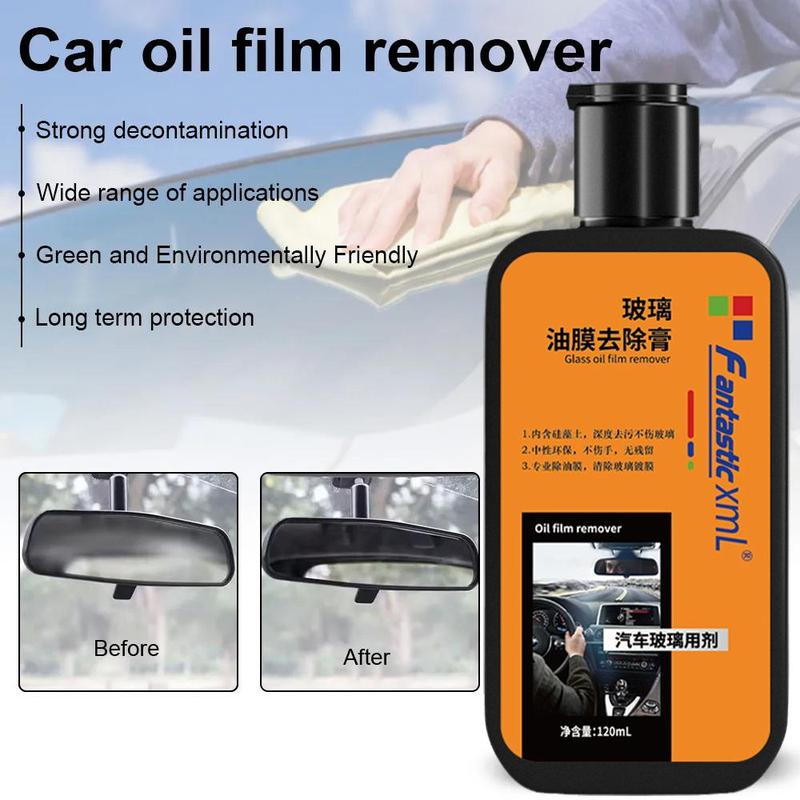 Product Introduction of Car Front Windshield Oil Film Cleaning Paste Strong Auto Glass Water Cleaning Agent Car Glass Cleaner Oil Film Remover 24