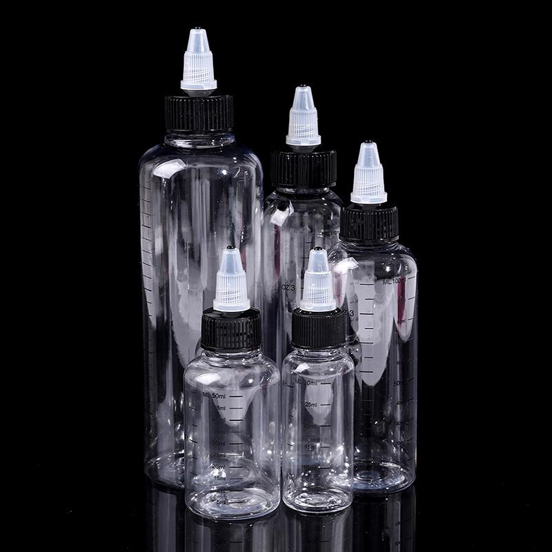Product Introduction of 30ml-250ml Plastic PET Liquid Capacity Dropper Bottles Pigment Ink Containers Transparent Organiser 22