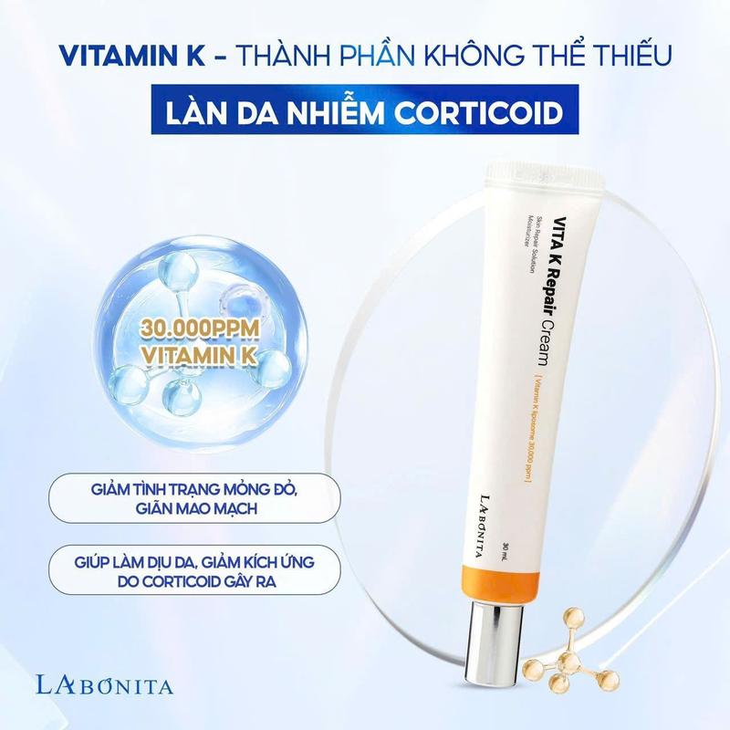 Kem phục hồi vitamin k 30g Làm Đẹp Da Chăm Sóc Da Dưỡng Ẩm Da
