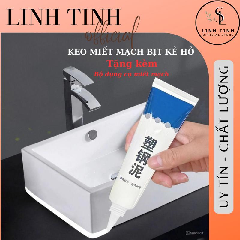 Keo miết mạch bịt kẻ hở chống thấm nước - Keo trám viền kẻ hở siêu dính, chít gạch nhà tắm, bồn rửa chống thấm nước, chống rò rỉ, nấm mốc