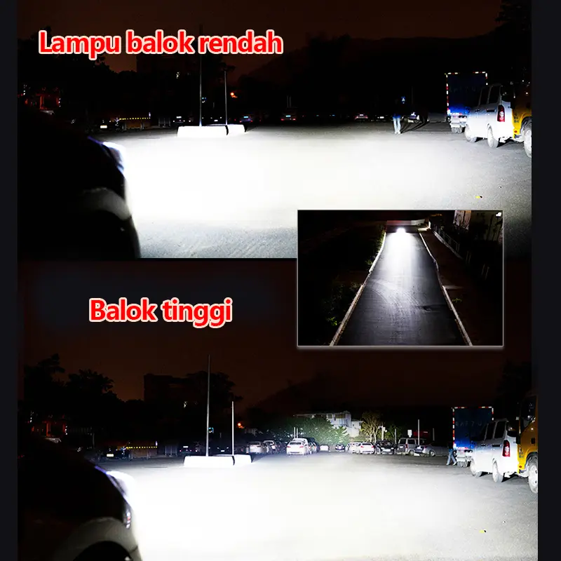 Lampu utama Led  RTD A81/A82 36/40W Mini Projector H4 cut off motor mobil Car 3