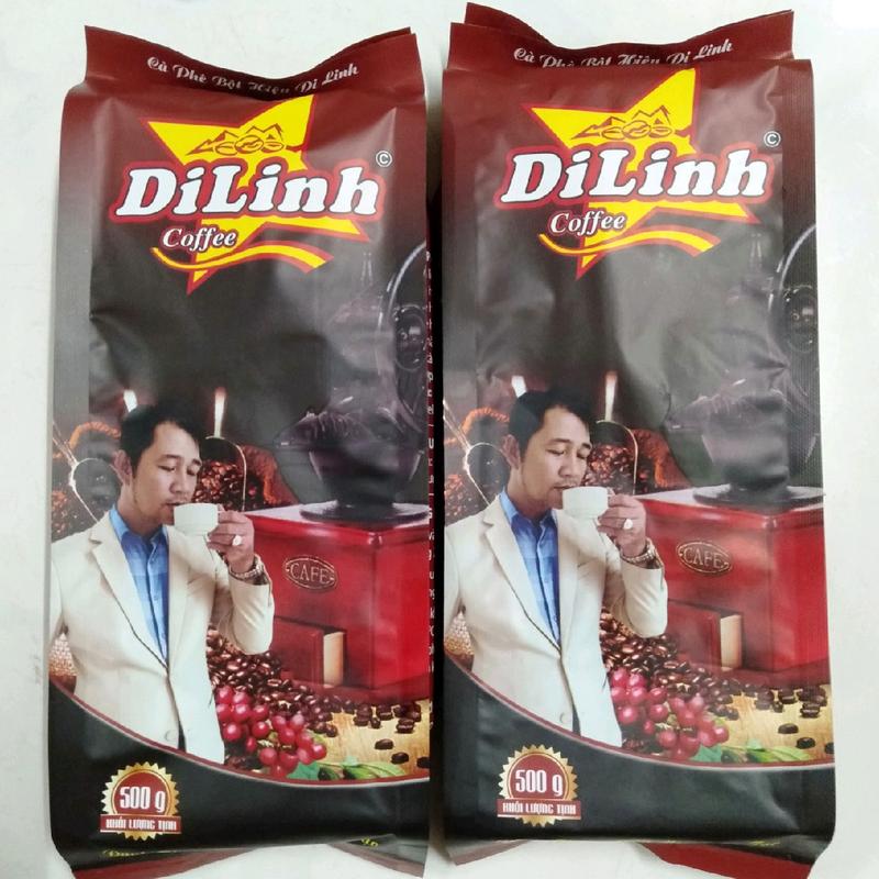  2 bịch cà phê đen pha phin _ cà phê Di Linh mỗi bịch 500g  Cafe Coffee 