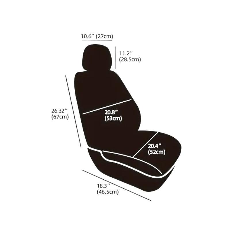 Car Front Seat Cover, Faux Fur Car Seat Protector, Comfortable Breathable Car Seat Protective Cover, Universal Car Interior Accessories for Most Cars 6