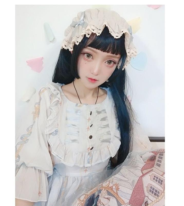 Product Introduction of Princess Qi Bangs Riman Cut Style Long Straight Hair Wig for Women DAIA Wig Layered Hair Extension 3