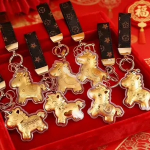 Gantungan Kunci Kuda Emas Elegan | Hiasan Tas Souvenir Unik & Menarik | Lucky Charm Hoki Pembawa Rezeki | Kado Hadiah Spesial Untuk Semua Usia