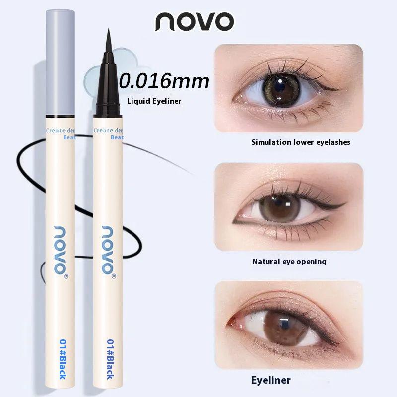 [0.01mm Ultra Fine Liquid Eyeliner]Waterproof and sweatproof Long-lasting color without smudging Student beginner eyeliner Easily create exquisite eye makeup   natural eyeliner   eyeliner 2