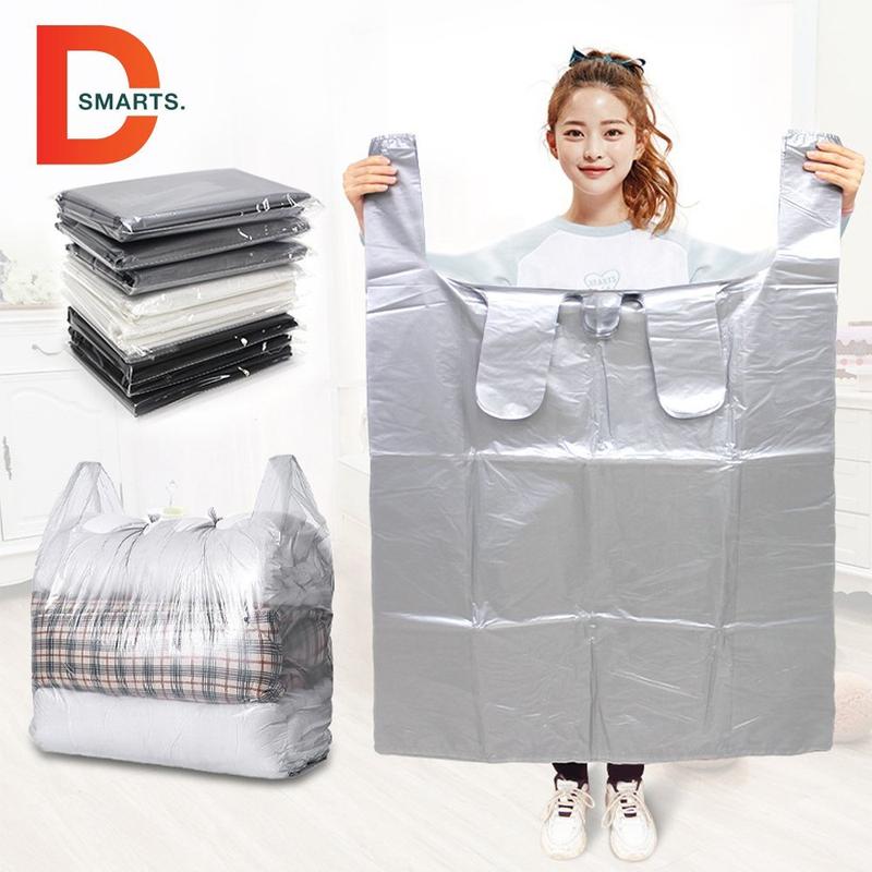  Combo 10 túi nilon size đại loại đẹp dẻo dai túi bóng hai quai dùng gói hàng đựng rác. 