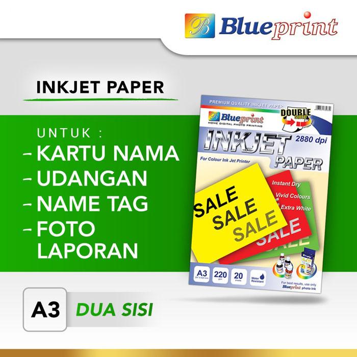 Gambar Blueprint BP-DSIPA3220 Double Sided Inkjet Paper A3 dari Palugada Online Hyperwebstore Kota Administrasi Jakarta Pusat Tokopedia