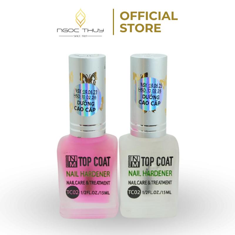 Sơn Dưỡng TỰ KHÔ TC02 - Sơn Dưỡng Móng Tay Có Màu - Dành cho Sơn Thường Gel Lạnh - 15ml