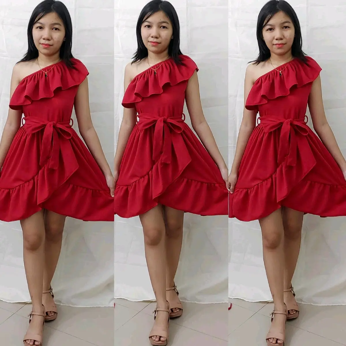 Girls to Teens Venus Cut Ruffles Dress Free Size 8-13 years old