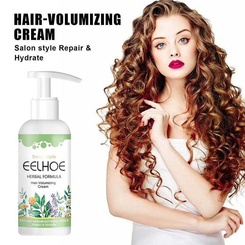 Product Introduction of Curly Hair Volumizing Cream,Styling Essence, Curl Defining Style Repair Hair Frizz, Curl Gel U0R4 21