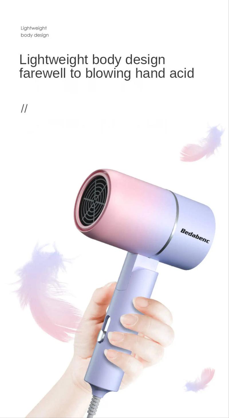 Product Introduction of Hair Dryer Ion Mini Hot Air Electric Hair Dryer 850W Strong Air Hot Air Warm Air Hair Dryer 3 Modes Fast Drying Portable 16