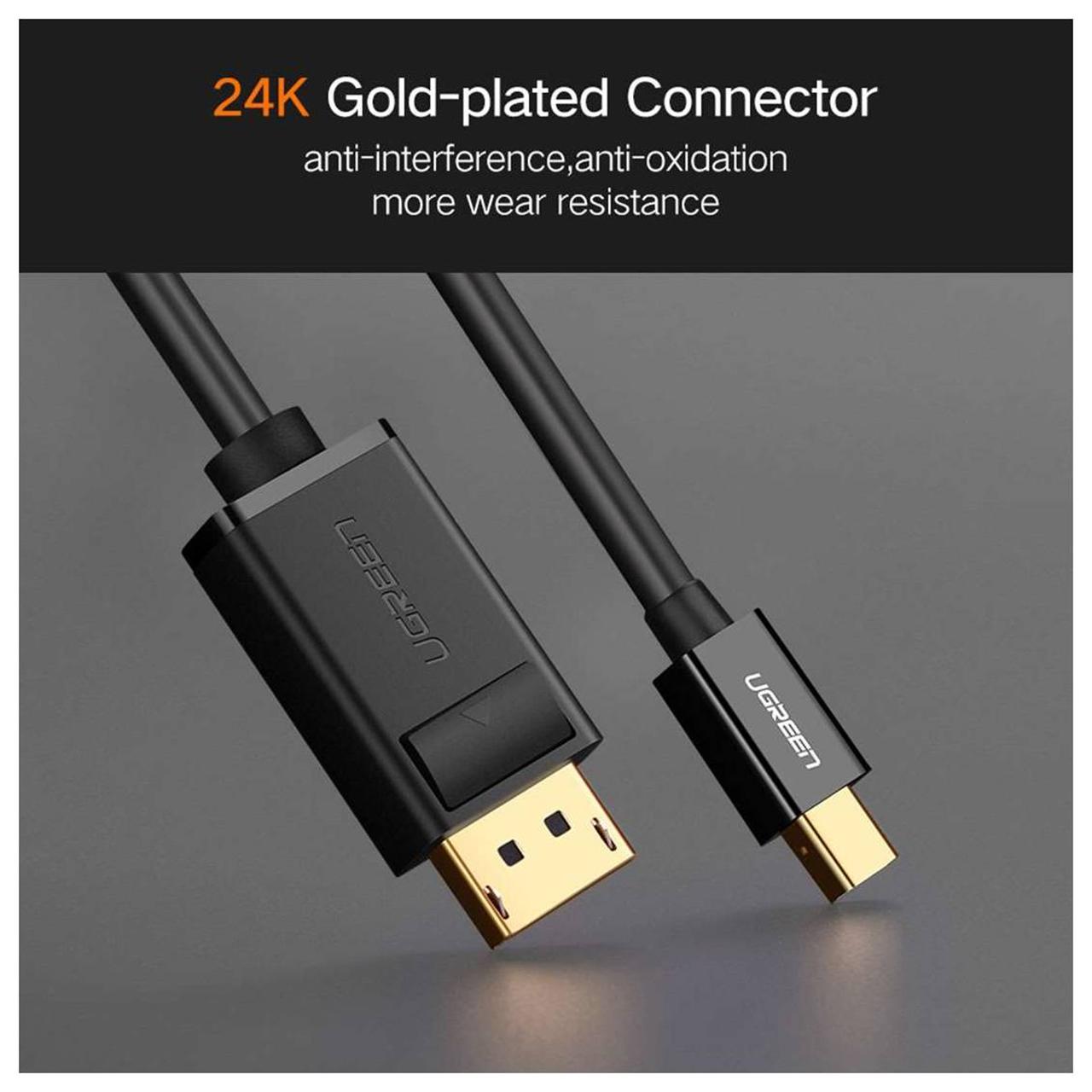 Cable Mini DP to DP Display Port UGREEN 4K 60Hz Thunderbolt Converter