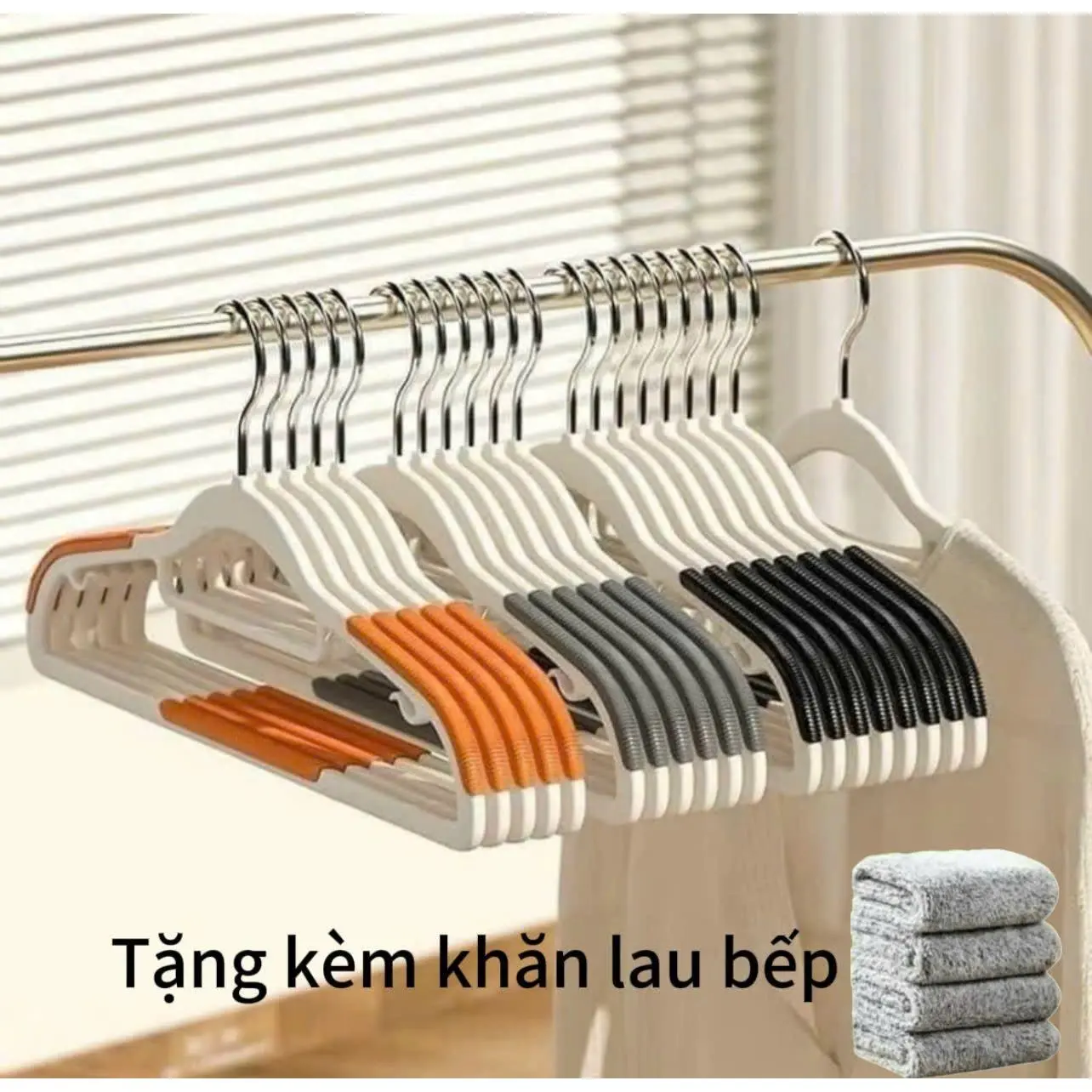 Combo 30 Móc Treo Quần Áo- Móc Treo Quần Áo Chống Trượt Đa Năng Xoay 360 Độ Chất Nhựa Cao Cấp Bền Bỉ Chịu Được Vật Nặng