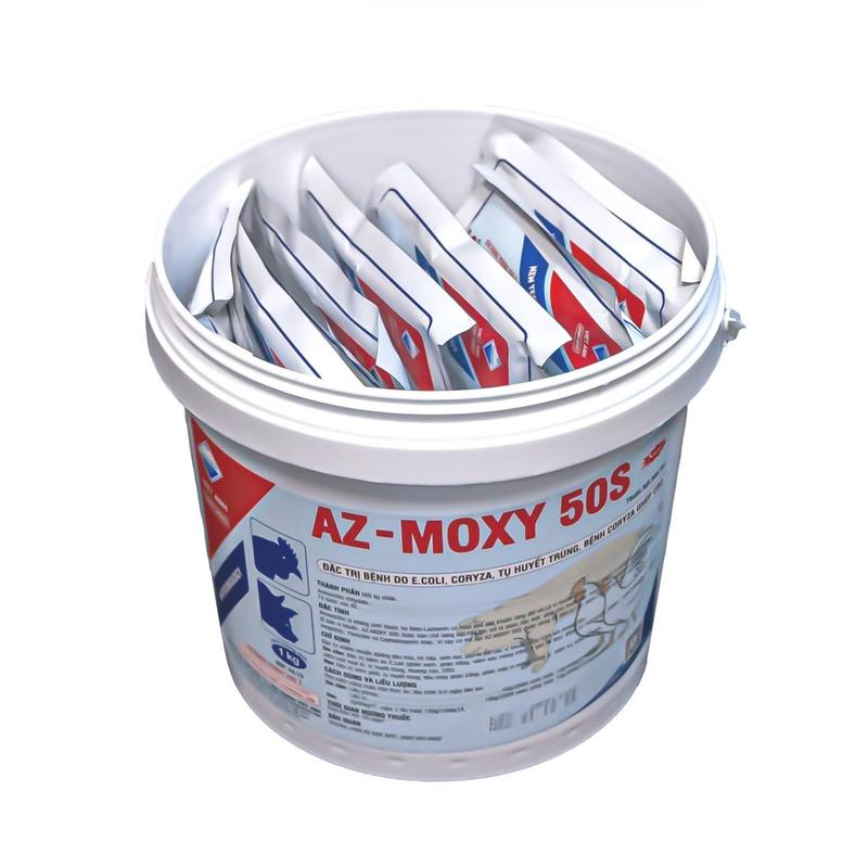 Product Introduction of Moxy50s  E.coli (phân xanh, phân trắng, viêm kéo màng trắng ở gan và tim). sổ mũi, sưng phù đầu gà (Coryza), viêm ruột hoại tử, tụ huyết trùng, thương hàn, tụ huyết trùng, tiêu chảy phân trắng, phân màu xi măng ( thuốc bổ cho vật nuôi ) 1