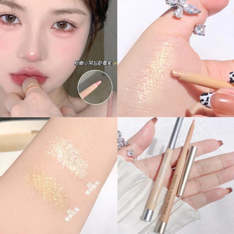  Bút Phấn Mắt Lấp Lánh Bút Chì Tơ Tằm Đi nét Bút Kẻ Mắt Chống Nước Lâu Trôi Bút Phấn Mắt Galaxy 