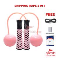 Gambar SPEEDS Skipping 2in1 Lompat Tali Loncat Tali Jump Rope Lompat Tali High Jump Gym Alat Outdoor 021-1605 - 1601 A HITAM dari Speedss Official Store Kota Surabaya 1 Tokopedia