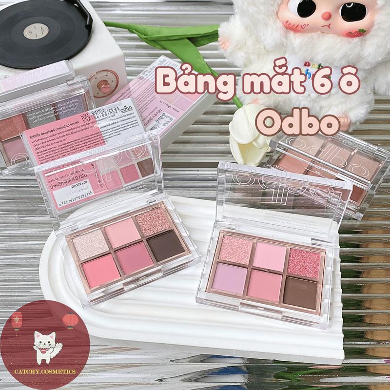 ODBO Bảng Mắt 6 Ô Odbo Nhũ Lì Trong Suốt Signature Eyeshadow Palette OD276 4.8g
