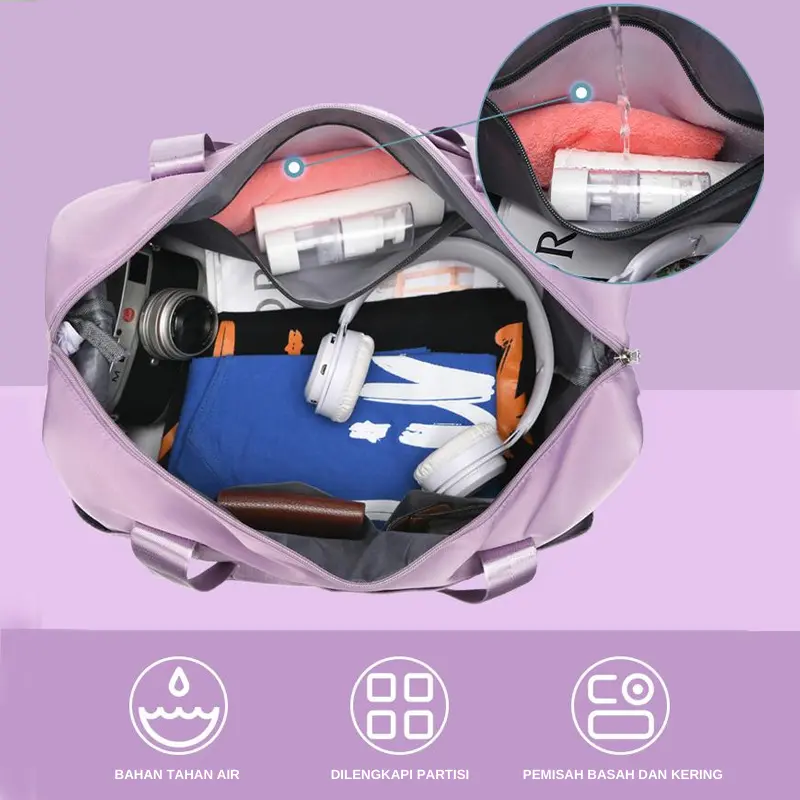 Freeknight Tas Travel Lipat Gym Anti Air Tas Hand Carry Foldable Travel Bag Waterproof Koper Jinjing Mini Mudik TTB02 1
