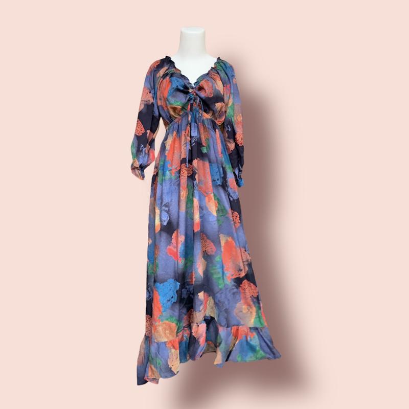 Cassandra Dress Bahan Viscose Premium PB 135 cm 3