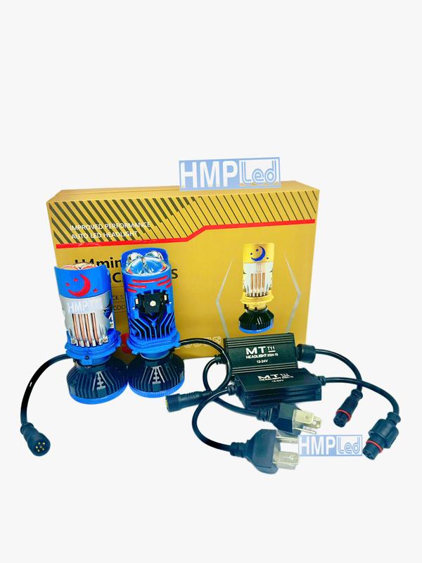 [ Mua Đèn Tặng Hậu AuDi ] Bóng Đèn Led Pha Bi Cầu Mini T11 Laser ( New 2024 ) Chính Hãng MT Headlight - Công Suất 80W Chân H4 BH 12 Tháng ( Giá 1 Đèn )