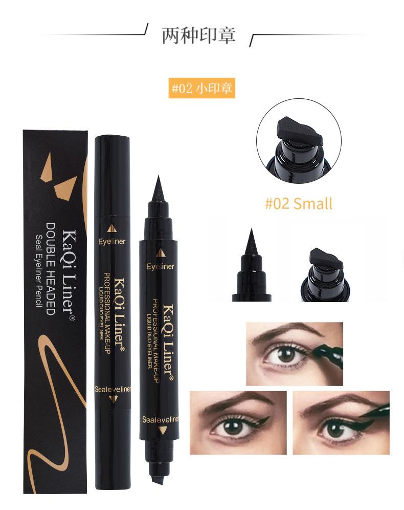 Product Introduction of Double Head Seal Eyeliner Waterproof non-smudging Delta Wing Tail Seal Eyeliner 4