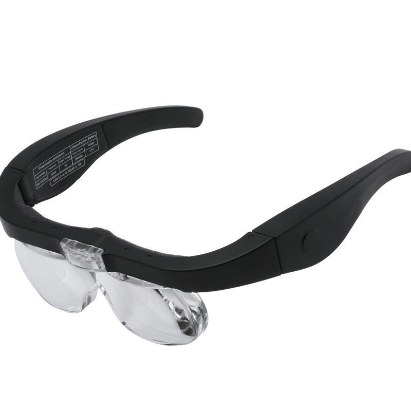 USB Rechargeable Magnifying Glasses Set, 1 Set 1.5X 2.5X 3.5X 5.0X Magnifier with LED Light, Desk Magnifiers for Reading, Jewelry Identification, Watch Repair 5