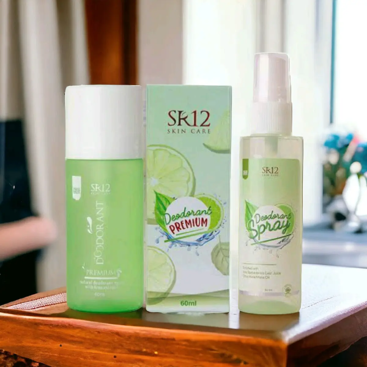 SR12 Deodorant Spray & Premium - Deodoran Alami Penghilang Bau Badan Ketiak