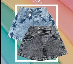 CELANA HOTPENS JEANS PENDEK ANAK PEREMPUAN DUA KANCING Fashion