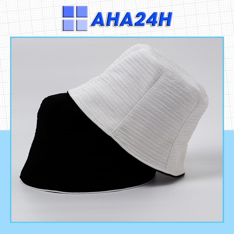 Mũ bucket vành nhún chất kaki form nón vành tròn unisex nam nữ AH1710