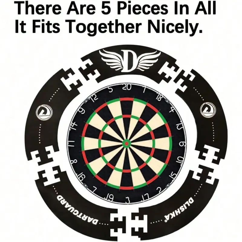 2025 NEW Dart Board Surround Ring, Dartboard Surround Black, Dartboard Wall Protector Multifunctional, Dart Board Wall Protector Ring Splicing For Dart Lovers (Easter Gifts) 2