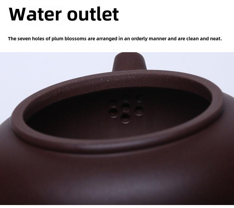 Product Introduction of # Purple Clay Pot# [Lifetime Fidelity] Yixing Purple Clay Pot Pure Handmade Famous Authentic Tea Brewing Size Capacity Yixing Original Yixing Clay Teapot Tea Set Purple Clay Handmade Vintage Tang Yu Pot Household 13