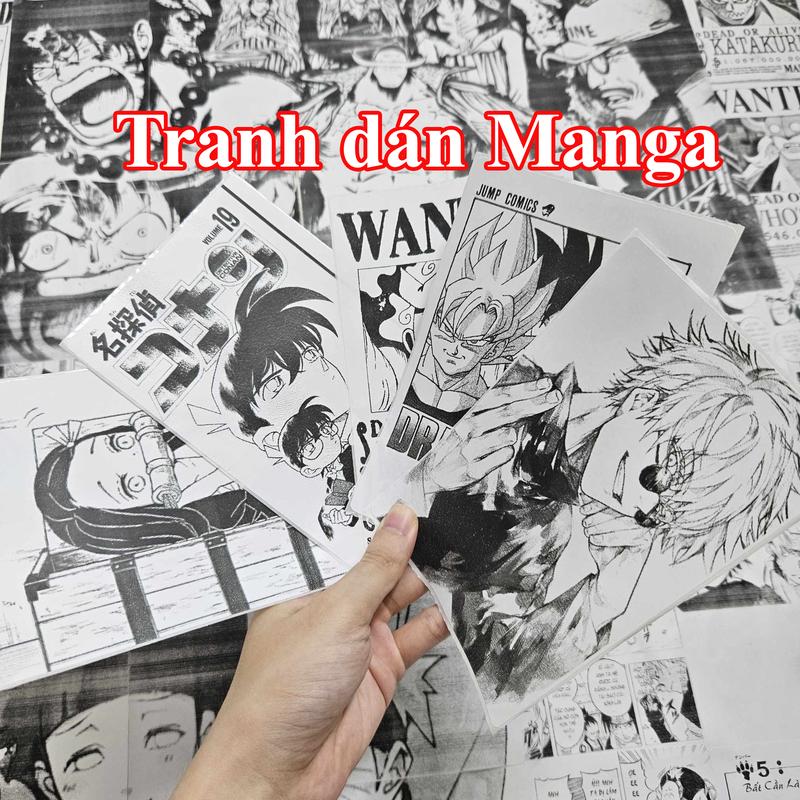 Bộ 300 tờ truyện tranh dán tường anime manga Decor Phòng Decal Hình Dán Trang Trí poster mangawall poster anime