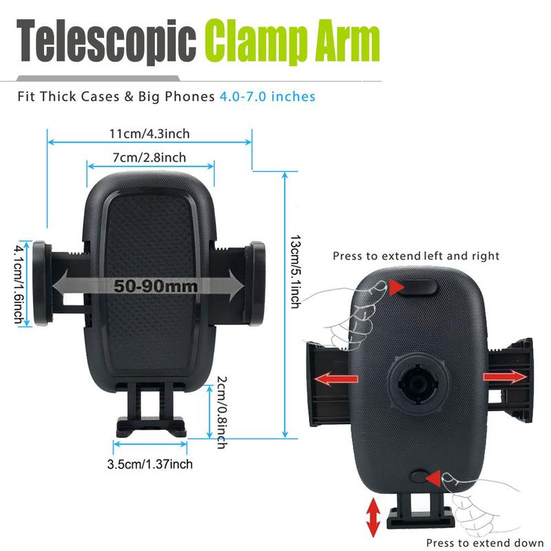 Adjustable Car Cup Phone Holder, 1pc Universal Car Cup Phone Holder Mount, Car Interior Accessories for iPhone, Samsung & Smartphone 1