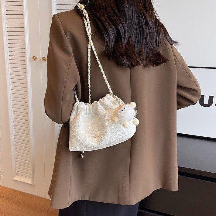 3083 TAS SERUT WANITA TAS KECIL MINI BAG KOREAN STYLE SLINGBAG BUCKET BAG FREE CHARM BAG LUCU HOCO 6