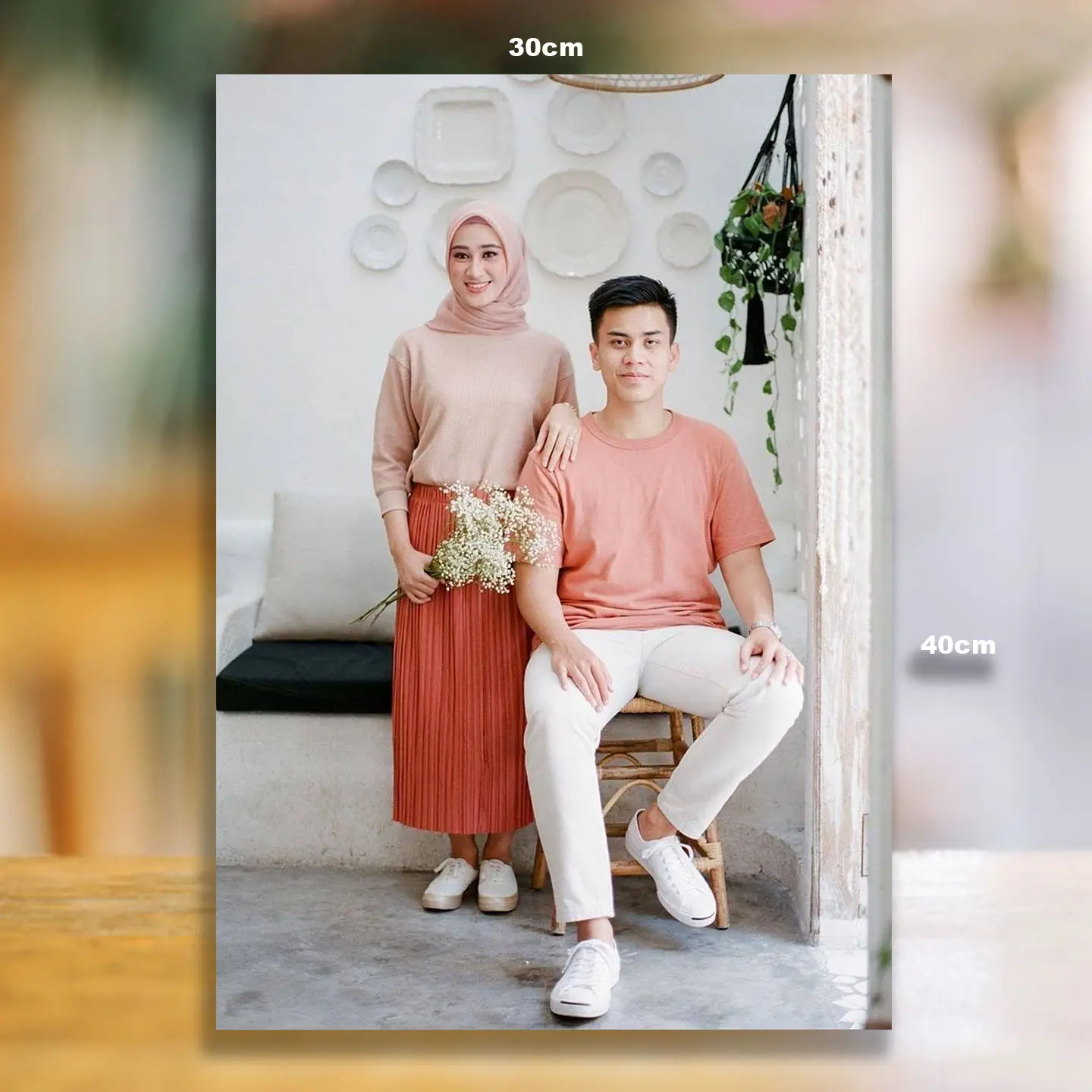 Cetak Foto CUSTOM Bingkai 3D MDF Hiasan Dinding / Walldecor Frame Box 17r