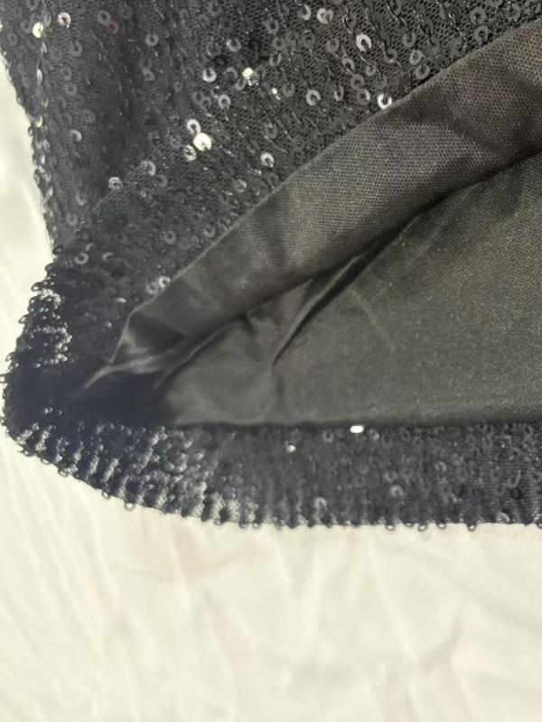 Women's Glitter Sequins Shorts, Casual Comfy Breathable Shorts for Daily Wear, Ladies Bottoms for Spring & Fall 2