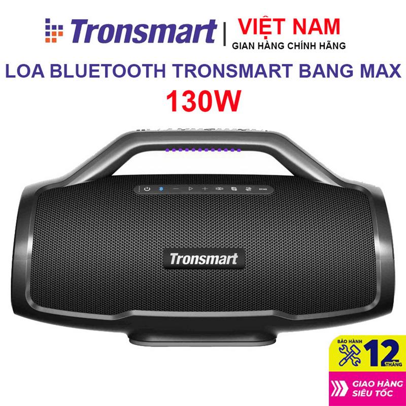 Loa Tronsmart Bang Max 130W, Kết nối Bluetooth Không Dây Wireless 5.3, Có 6 Củ Loa Chất Âm Nghe Nhạc 3 Đường tiếng, Cổng kết nối Micro, Cổng kết nối Guitar, 24H Nghe Nhạc - Bảo hành chính hãng 12 tháng
