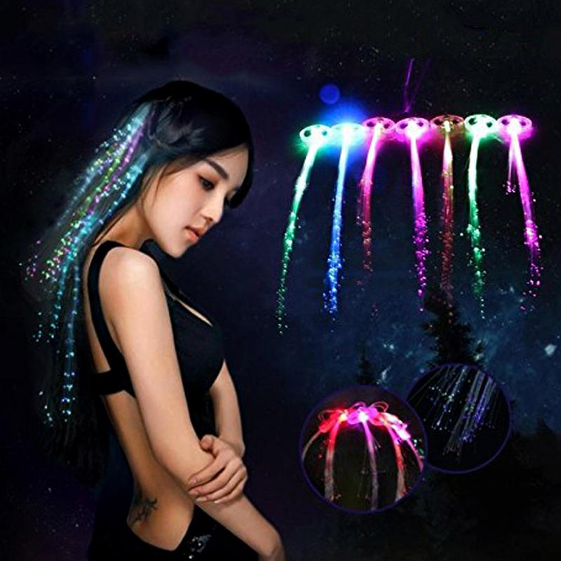 Sambungan rambut dengan lampu LED untuk wanita, jepit rambut - TikTok ...