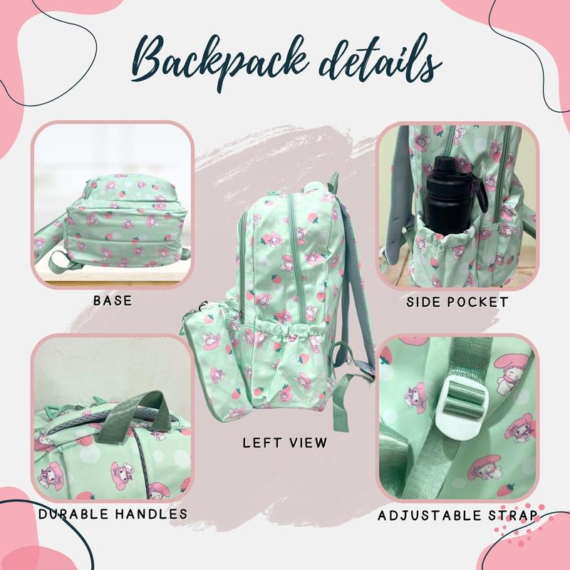 Product Introduction of 777-83 / 45CM MY MELODY DESIGN Korea Backpack High Quality Beg Sekolah / School Bag / Beg Galas / Laptop / College 13