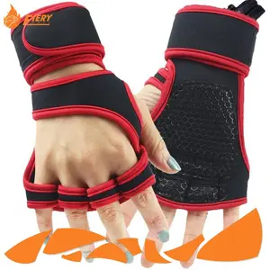 [Fiery Sport] Fits Crosspalm Glove Sarung Tangan Gym Olahraga Angkat Beban Cepat Kering Anti Air Berpori Nyaman Pria Wanita