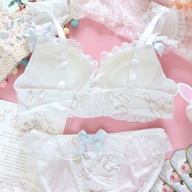 Đồ Lót Nhật Bản, Mềm Mại Và Dễ Thương, Dành Cho Nữ, Ren Ngọt Ngào Thiết Kế Gợi Cảm, Nâng Ngực Nhỏ B 4
